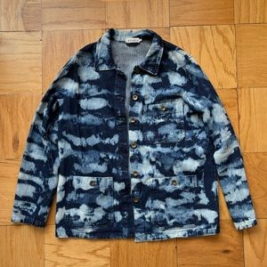 Lacausa Tie Dye Denim Oversized Jacket